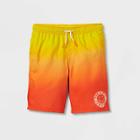 Plusboys' Ombre Swim Trunks - Cat & Jack M Husky, Orange/yellow