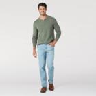 Wrangler Men's Regular Fit Straight Stretch Jeans - Light Blue