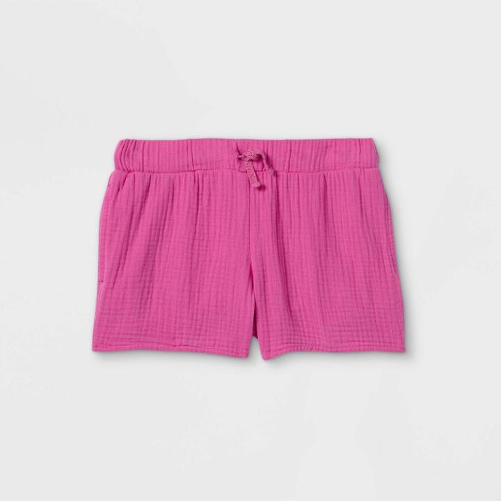 Girls' Gauze Shorts - Cat & Jack Pink