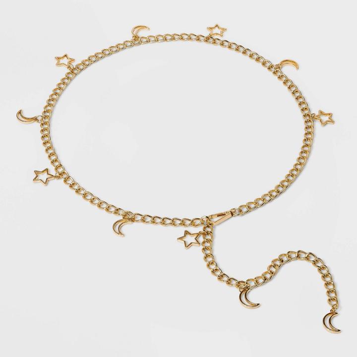 Women's Celestial Chain Belt - Wild Fable Gold