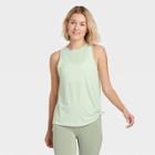 Women's Side-tie Tank Top - All In Motion Green