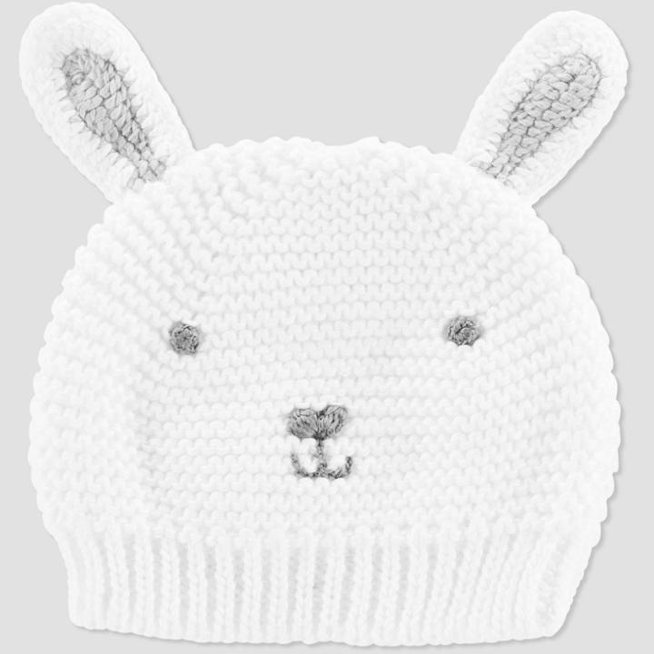 Baby Crochet Easter Bunny Cap - Just One You Made By Carter's White One Size, Kids Unisex
