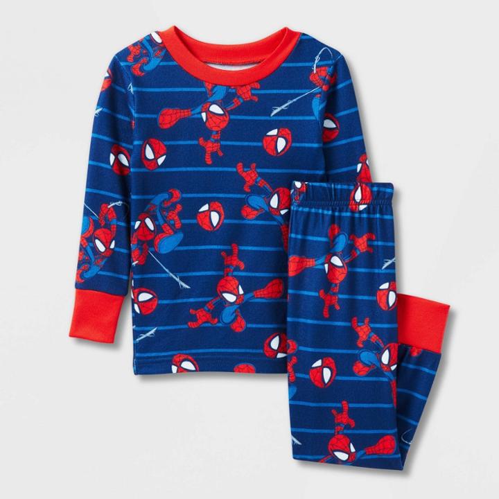 Boys' Marvel 2pc Spider-man Hacci Pajama