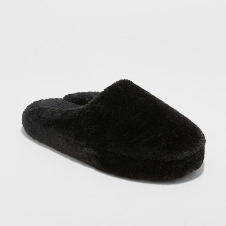 Women's Cordette Scuff Slipper - Xhilaration Black