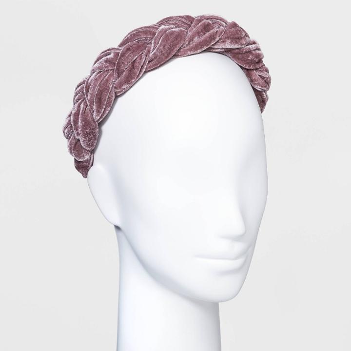 Crushed Velvet Braided Headband - A New Day