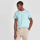 Men's Standard Fit Pigment Dye Short Sleeve Crew Neck T-shirt - Goodfellow & Co Blue S, Men's,