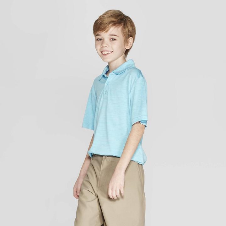 Boys' Golf Polo Shirt - C9 Champion Heather Blue