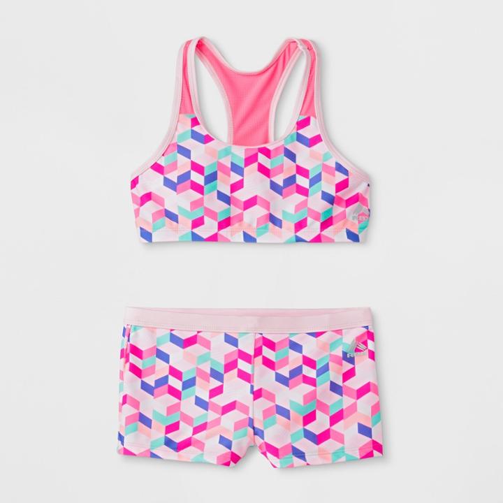 Rbx Girls' Geometric Bikini Set - M,