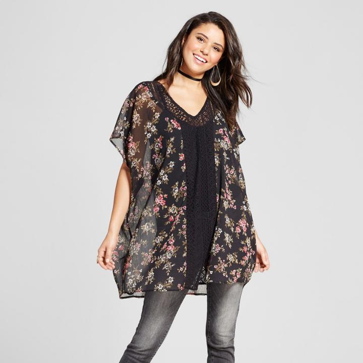 Women's Caftan Dress - Xhilaration (juniors') Black Xs/s,