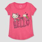 Girls' Hello Kitty Short Sleeve T-shirt - Pink