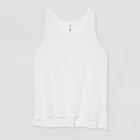 Women's Laser Cut Tank Top - All In Motion White