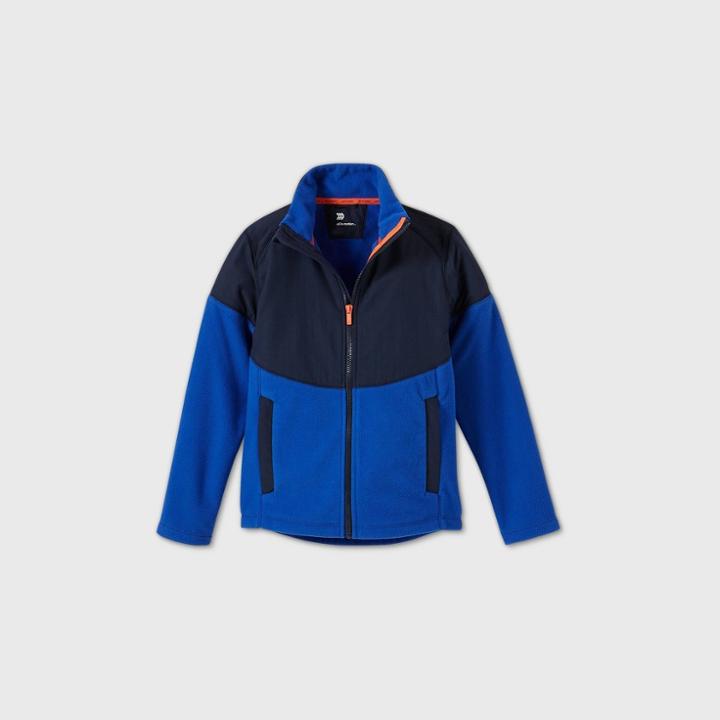 Boys' Fleece Jacket - All In Motion Blue/navy