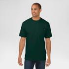 Dickies Men's Cotton Heavyweight Short Sleeve Pocket T-shirt- Hunter Lincoln Green Large, Hunter Green