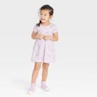 Toddler Girls' Rainbow Short Sleeve Dress - Cat & Jack Purple