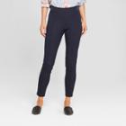 Women's Skinny Ankle Pintuck Pants - A New Day Blue