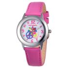 Target Girls' Red Balloon Peace-love & Happiness Stainless Steel Watch - Peach, Pink