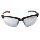 Men's Ironman Impact Resistant Semi-rimless Wrap Sunglasses - Black