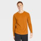 Men's Merino Wool Long Sleeve T-shirt - All In Motion Dark Butterscotch