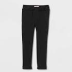 Toddler Girls' Uniform Ponte Jeggings - Cat & Jack Black
