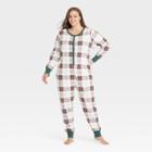 Hearth & Hand With Magnolia Women's Plus Holiday Plaid Union Suit Red/green - Hearth & Hand With