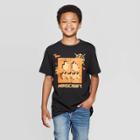 Boys' Minecraft Halloween Short Sleeve T-shirt - Black