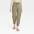 Women's High-rise Ankle Jogger Pants - A New Day Olive