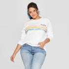 Women's Plus Size Bonita Graphic Sweatshirt - Freeze (juniors') - White