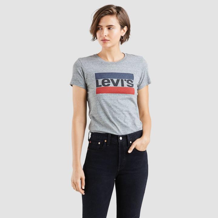 Levi's Women's Perfect Graphic T-shirt - Smokestack Heather