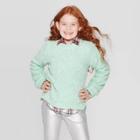 Girls' Pullover Sweaters - Cat & Jack Mint Xl(14-16), Girl's, Blue