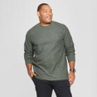 Men's Big & Tall Long Sleeve Textured Crew Neck Shirt - Goodfellow & Co Elegant Vine