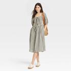 Women's Puff Short Sleeve Dress - Universal Thread Cream