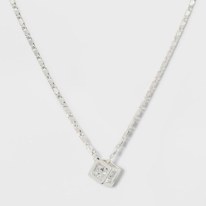 Caged Cubic Zirconia Short Necklace - A New Day