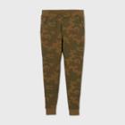 Men's Camo Print Cotton Fleece Jogger Pants - All In Motion Olive Green S, Green Green Green
