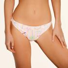 Target Women's Cinch Cheeky Bikini Bottom - Sugar Coast By Lolli Orange/white