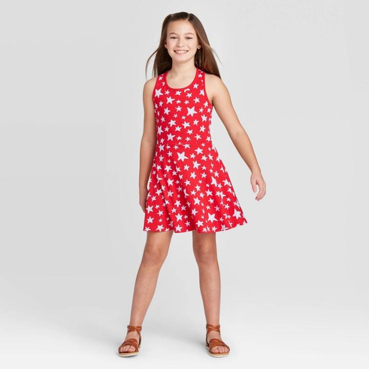 Girls' Star Dress - Cat & Jack Red