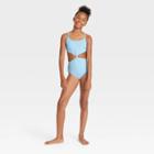 Girls' Warm Days Ahead Solid One Piece Swimsuit - Art Class