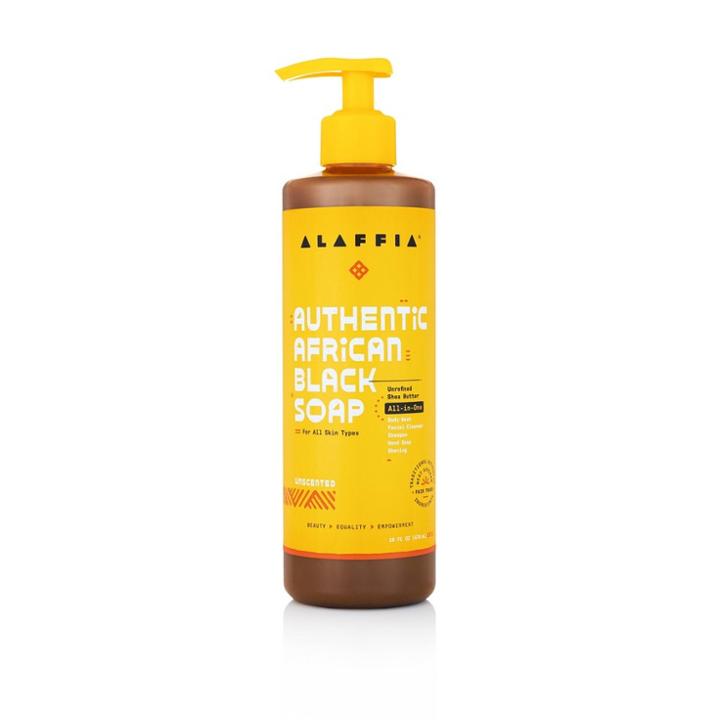 Alaffia Authentic All-in-one African Black Soap - Unscented