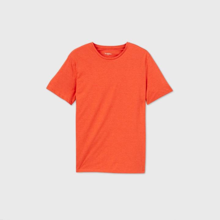 Men's Tall Standard Fit Crew Neck T-shirt - Goodfellow & Co Orange