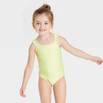 Toddler Girls' One Piece Swimsuit - Cat & Jack Yellow