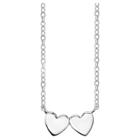 Distributed By Target Women's Sterling Silver Station Hearts Station Necklace -