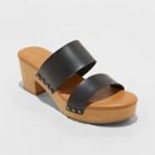 Women's Raegan Mule Clog Heels - Universal Thread Black