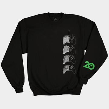 Men's Xbox Series X Controller Crew Graphic Sweatshirt - Black