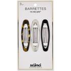 Conair Scunci Oval Clip - 3pk - 8cm,