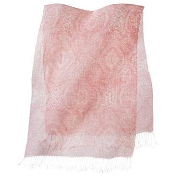 Merona Paisley Print Fashion Scarf With Fringe - Pink