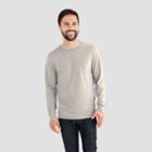 Fruit Of The Loom Select Fruit Of The Loom Men's Long Sleeve T-shirt - Oatmeal Heather