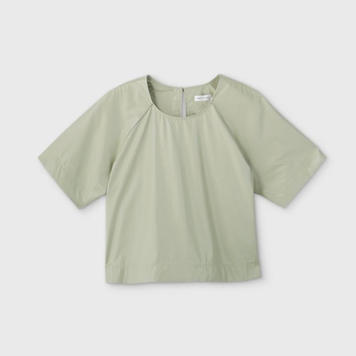 Women's Plus Size Short Sleeve Scoop Neck Faux Leather T-shirt- Prologue Green 1x, Women's,