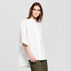 Women's 3/4 Sleeve Oversized Tunic - Who What Wear White