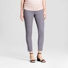 Maternity Crossover Panel Ankle Skinny Trouser - Isabel Maternity By Ingrid & Isabel Heather Gray