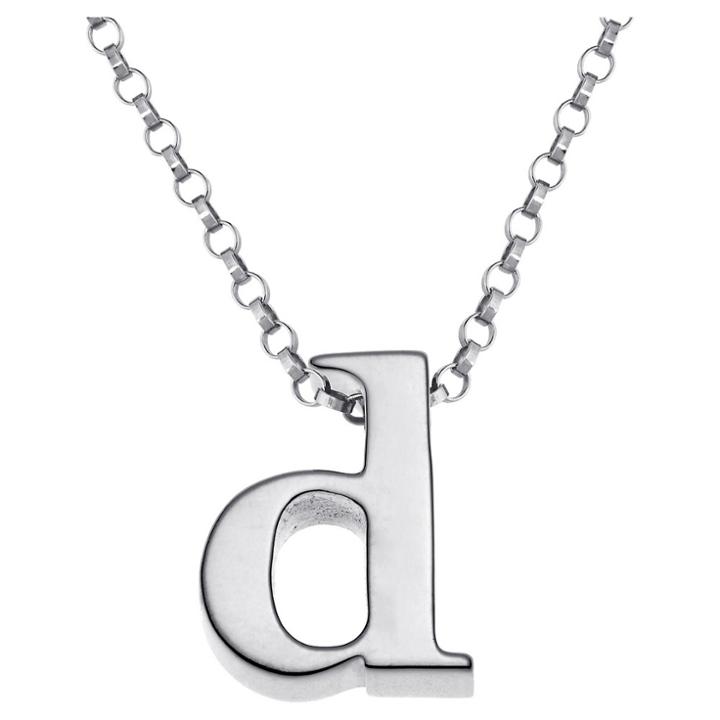 Target Women's Sterling Silver 'd' Initial Charm Pendant -