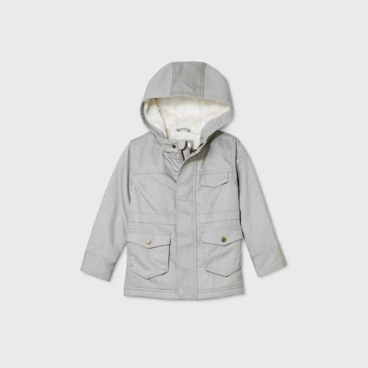 Toddler Boys' Military Jacket - Cat & Jack Gray